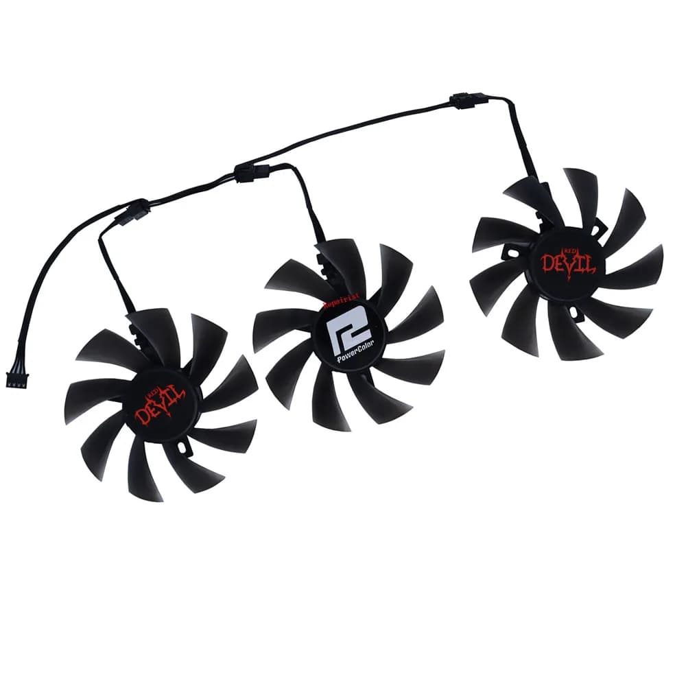 3 pezzi/set, DIY T129215BU, ventola di raffreddamento grafica GPU, per Powercolor RX 5700 XT Red Devil 8GB, raffreddamento schede video