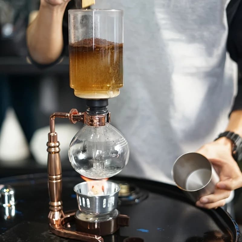 Technica 5 TCA-3 Caffettiera a sifone in vetro Sistema di produzione professionale da 3 tazze Elegante e durevole per uso domestico o in ufficio