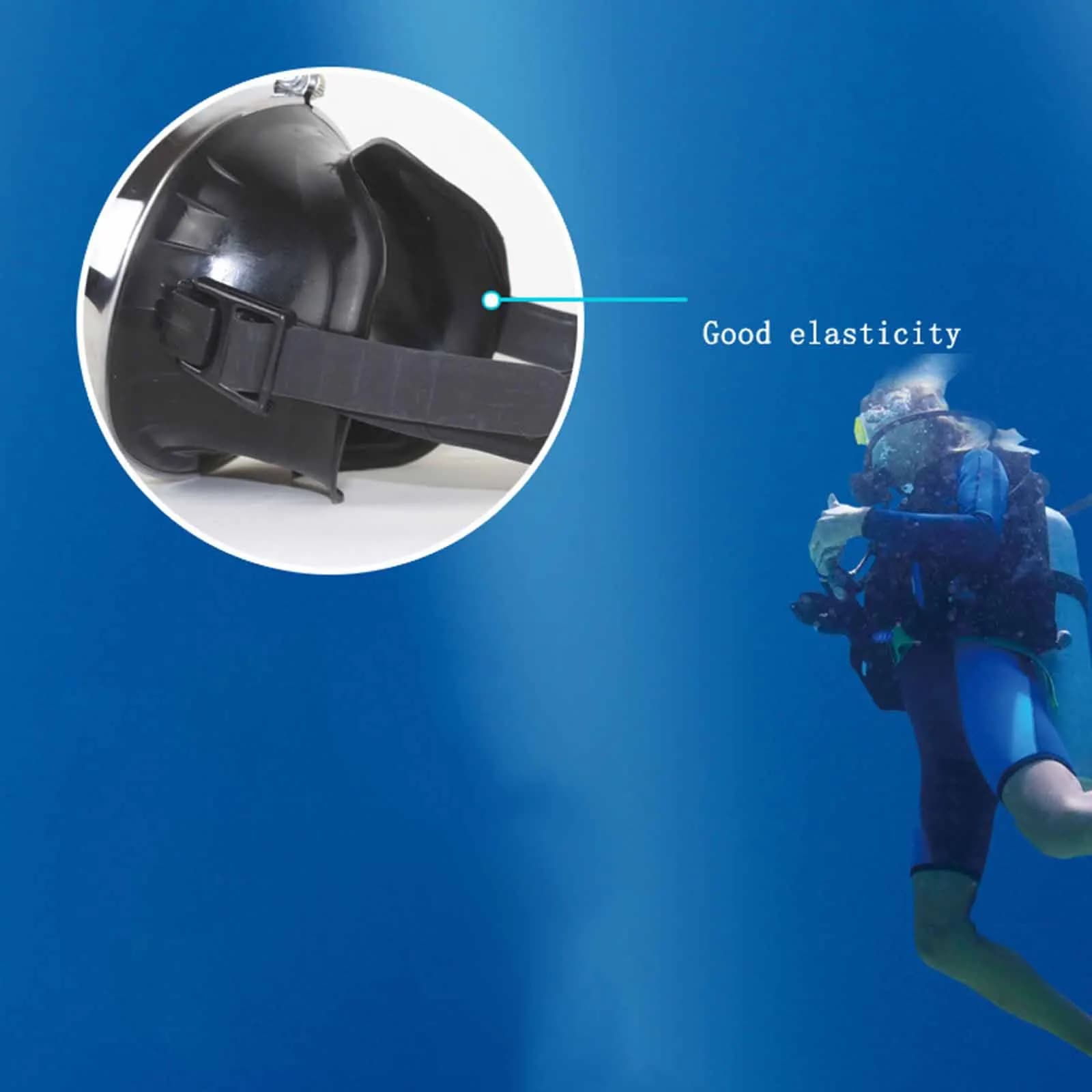 Underwater Mask for Adults with Tempered Glass, Snorkeling Eyelets in Silicone Anti-loss, Diving Equipment for Swimming