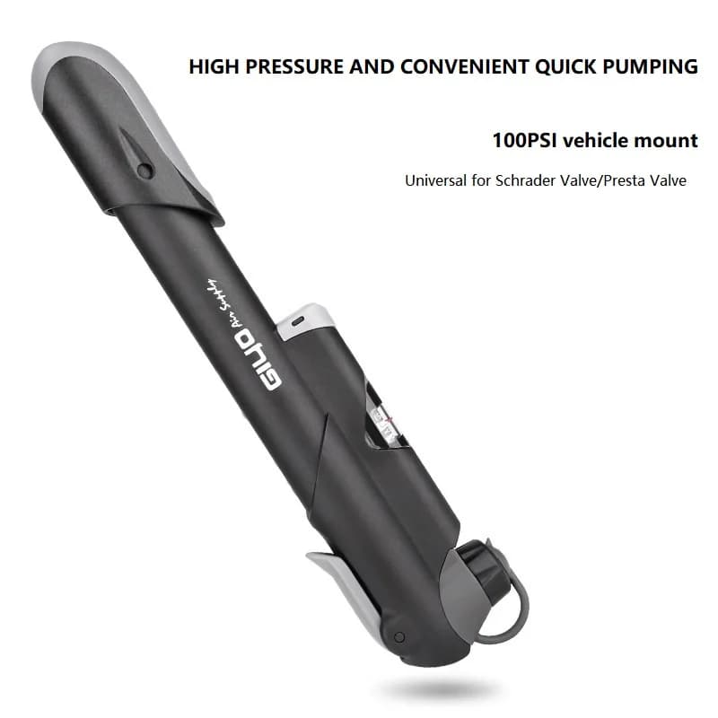 Pompa per bicicletta portatile Mini pompa a mano ciclismo pompa ad aria palla giocattolo gonfiatore per pneumatici Schrader Presta MTB pompa per Mountain Bike IQ310