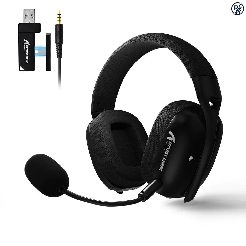 L80PRO Lightweight Gaming Headset Triple-Mode Connection Flexible Dual Microphones Supports PC,Mac,PS, XBOX