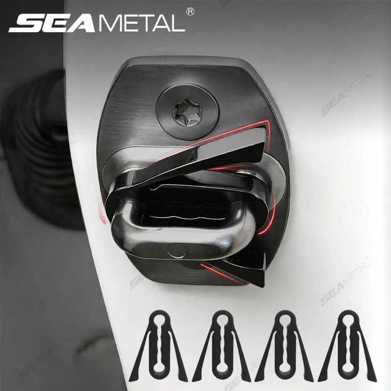 SEAMETAL Upgraded Shock Absorber for Side Door Soft Silicone Pad Car Door Buckle Cushion Soundproof Anti-Vibration Buffer Pad