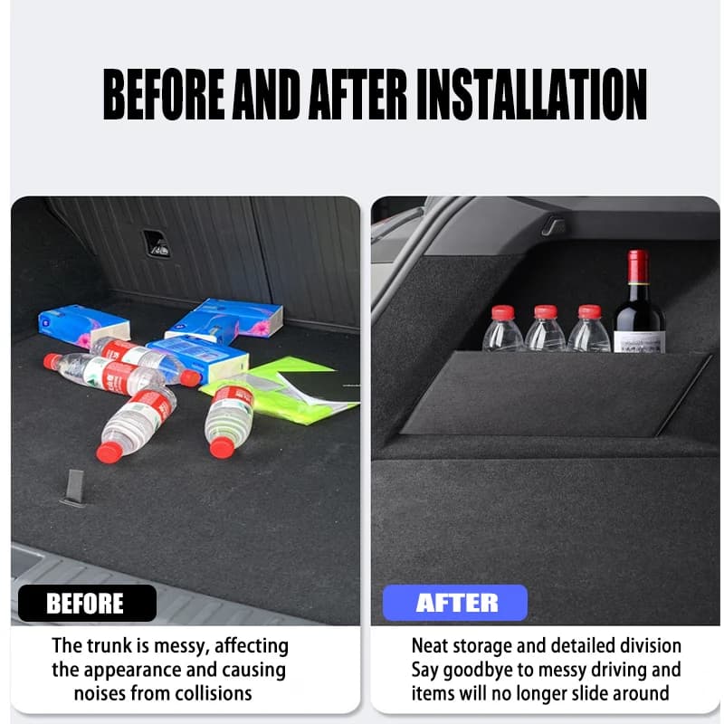 Accessori Auto Per Buick LaCrosse 2010 ~ 2016 2015 2014 MK2 Auto Organizer Tronco Partición Laterale Tronco Interno Scatola di Immagazzinaggio parti