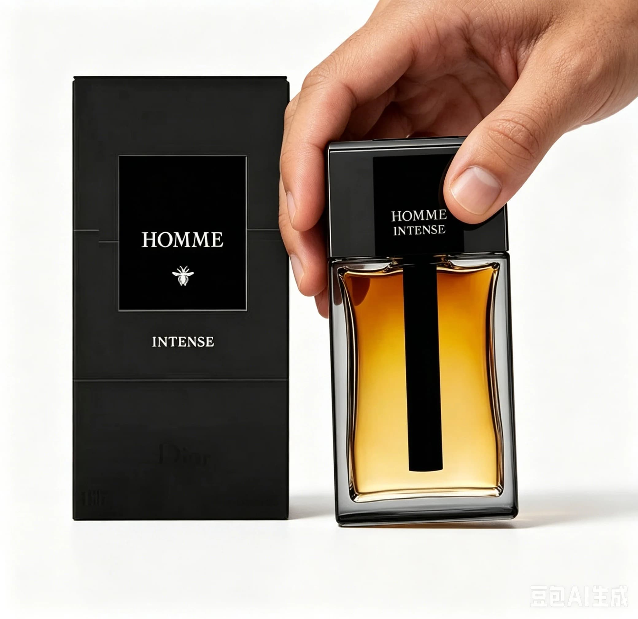 Homme Intense Men's Eau De Parfum 100ml 3.4 FL.OZ Long Lasting Luxury Woody Iris Amber Masculine Fragrance with Gift Box for Office Business Date Night Gift for Him