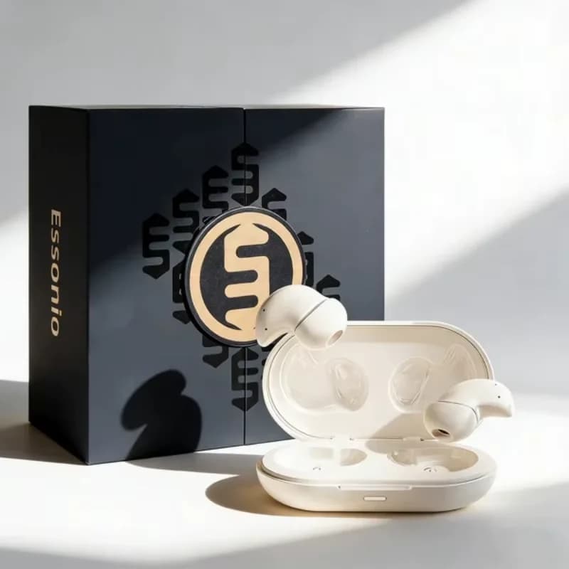 ESSONIO ES-i88 Bluetooth True Wireless earphones for sleep, in-ear TWS ANC, mini invisible earphones, small earphones for sleeping on the side