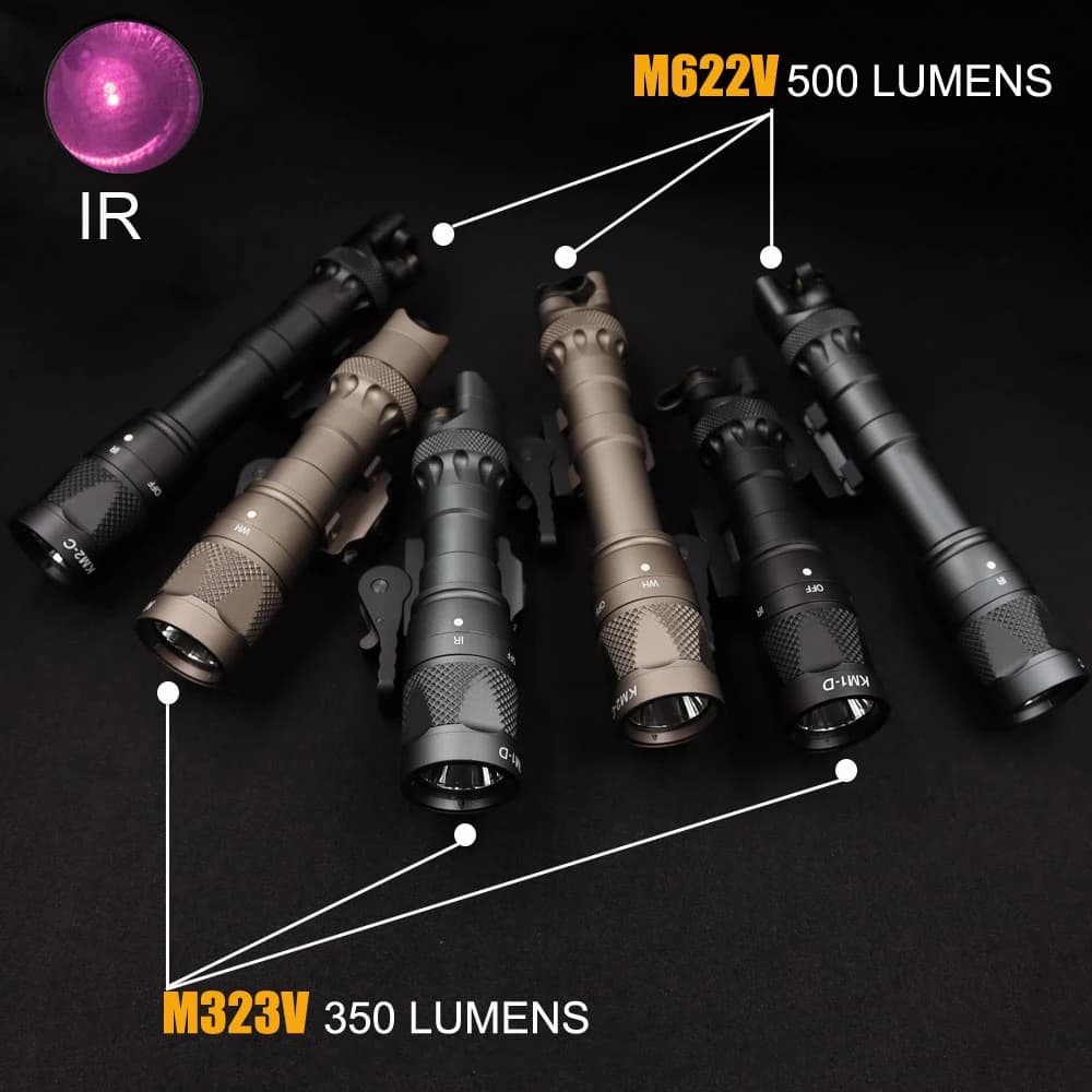 Luce IR Scout Light M622V M323V Illuminatore IR e luce bianca a LED 500 lumen Doppia uscita con illuminazione a infrarossi con montaggio ADM QD