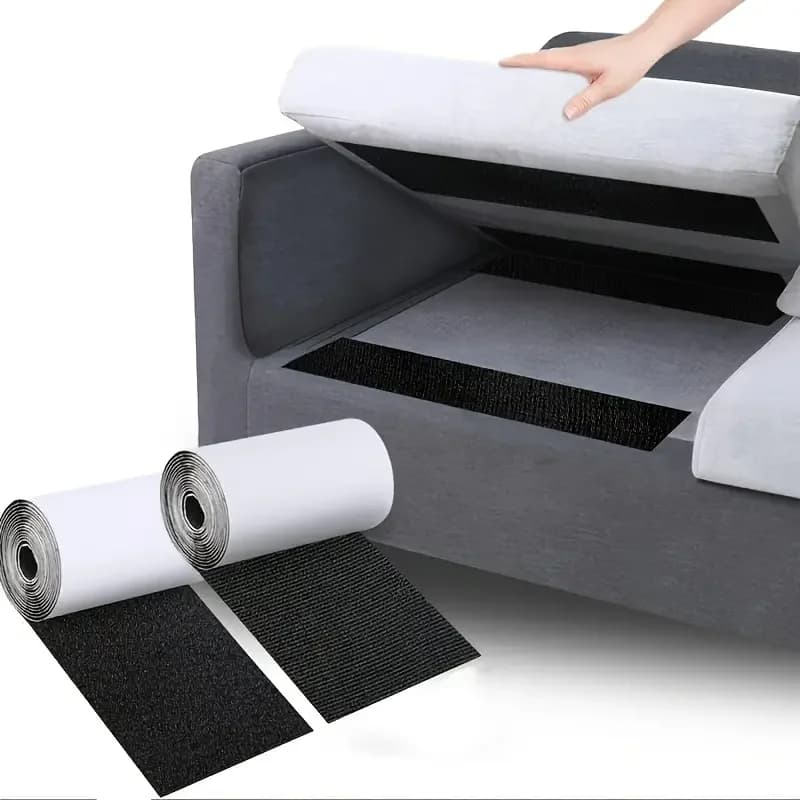 1 paio 1 m/39,37 pollici Velcro per schermo finestra, nastro adesivo per fissaggio tenda porta, nastro biadesivo autoadesivo