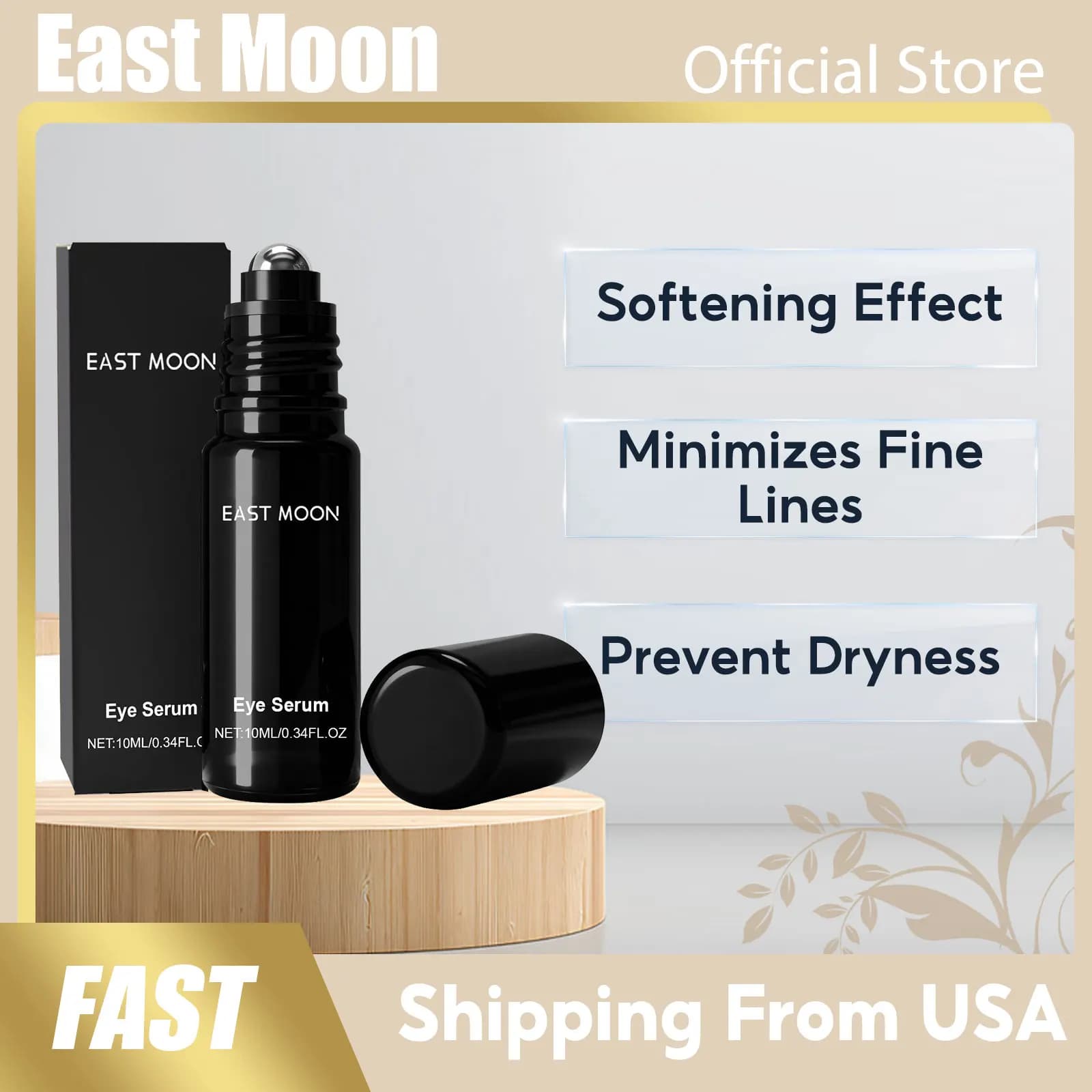 East Moon Men Collagene Essenza per gli occhi Nutriente Secchezza Migliora le occhiaie Riducendo il gonfiore Rimuovere la borsa per gli occhi Sieri rassodanti per gli occhi
