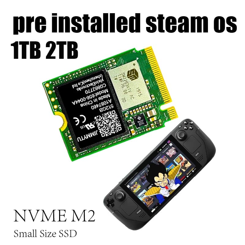 2230 SSD Nvme M2 1T 512gb 256gb Compatibile con Steam Deck/surface pro Aggiornamento ed espansione, alte prestazioni ed efficienza