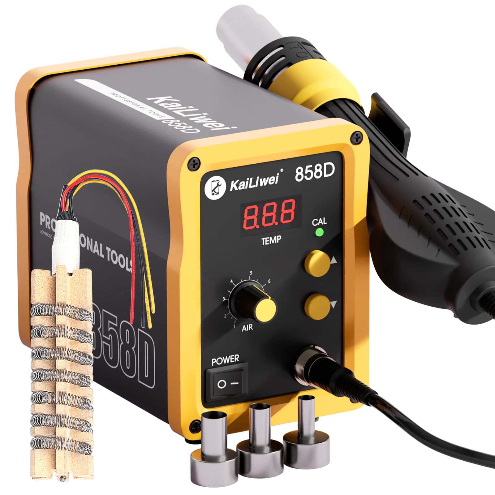 Kailiwei pistola ad aria calda 858D 700W BGA stazione di saldatura per rilavorazione stazione di saldatura ad aria calda 220V / 110V per riparazione saldatura SMD SMT