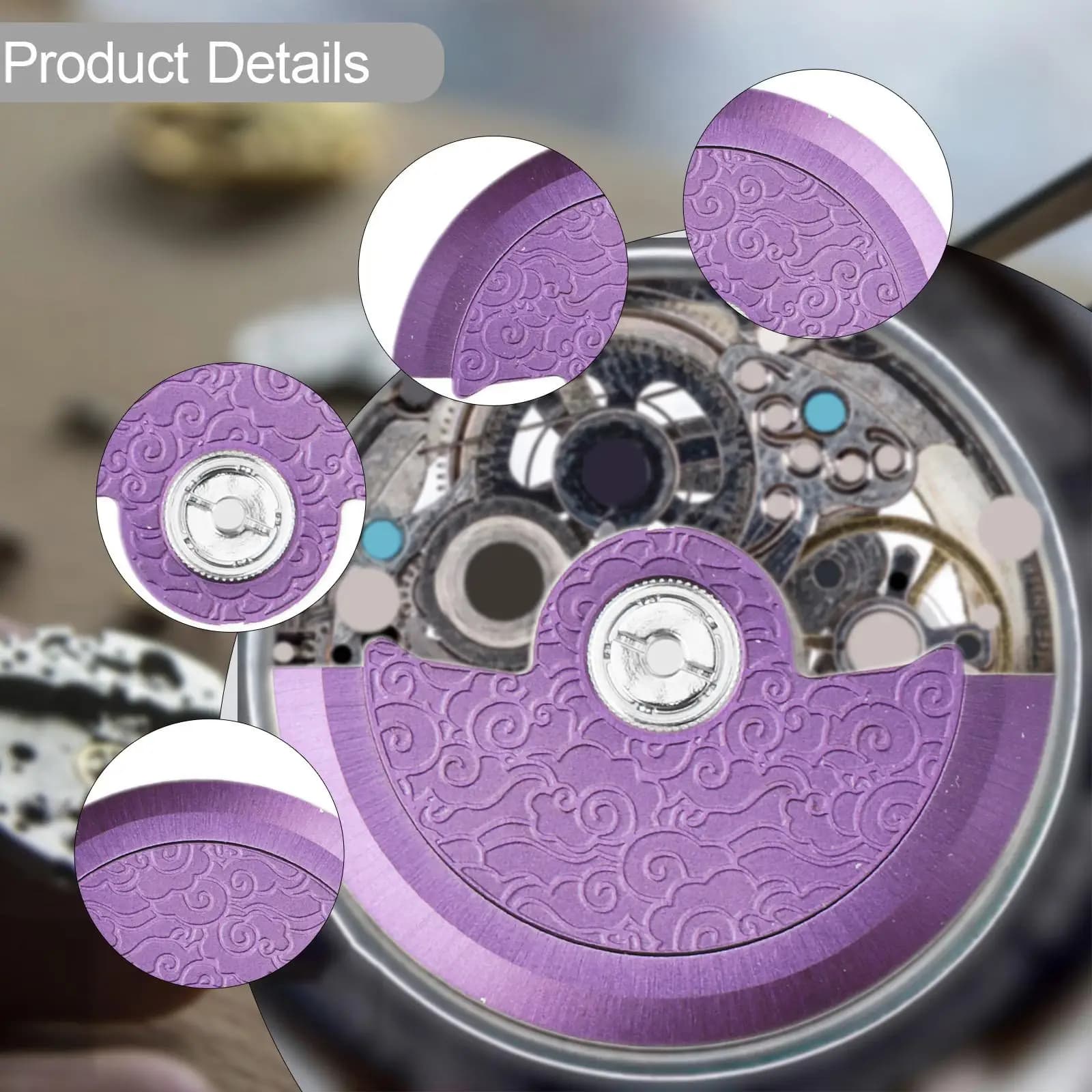 NH35 NH36 Movements of the watch rotors model cloud good omen oscillating weight rotor movements of the watch spare rotor parts