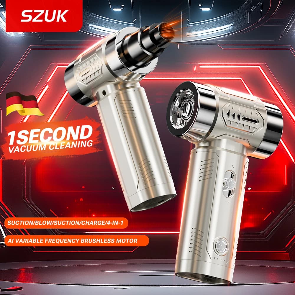 SZUK 2026 Turbofan Ventilatore d'aria Mini Turbo Ventilatore Motore Brushless Palmare Condotto Jet Fan Portatile Ricarica Pulizia Auto Aspirapolvere