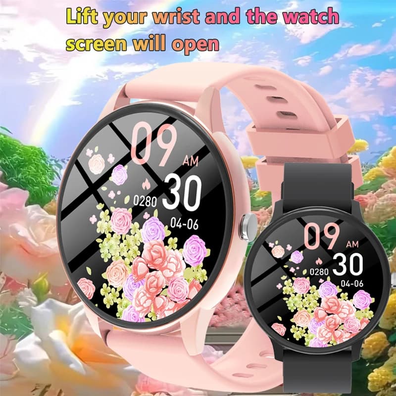 Nuovo Smartwatch alla Moda per Donne con Schermo AMOLED da 1,5" Sempre Attivo, Chiamate BT, Assistente Vocale, Orologio Sportivo per Uomini e Donne
