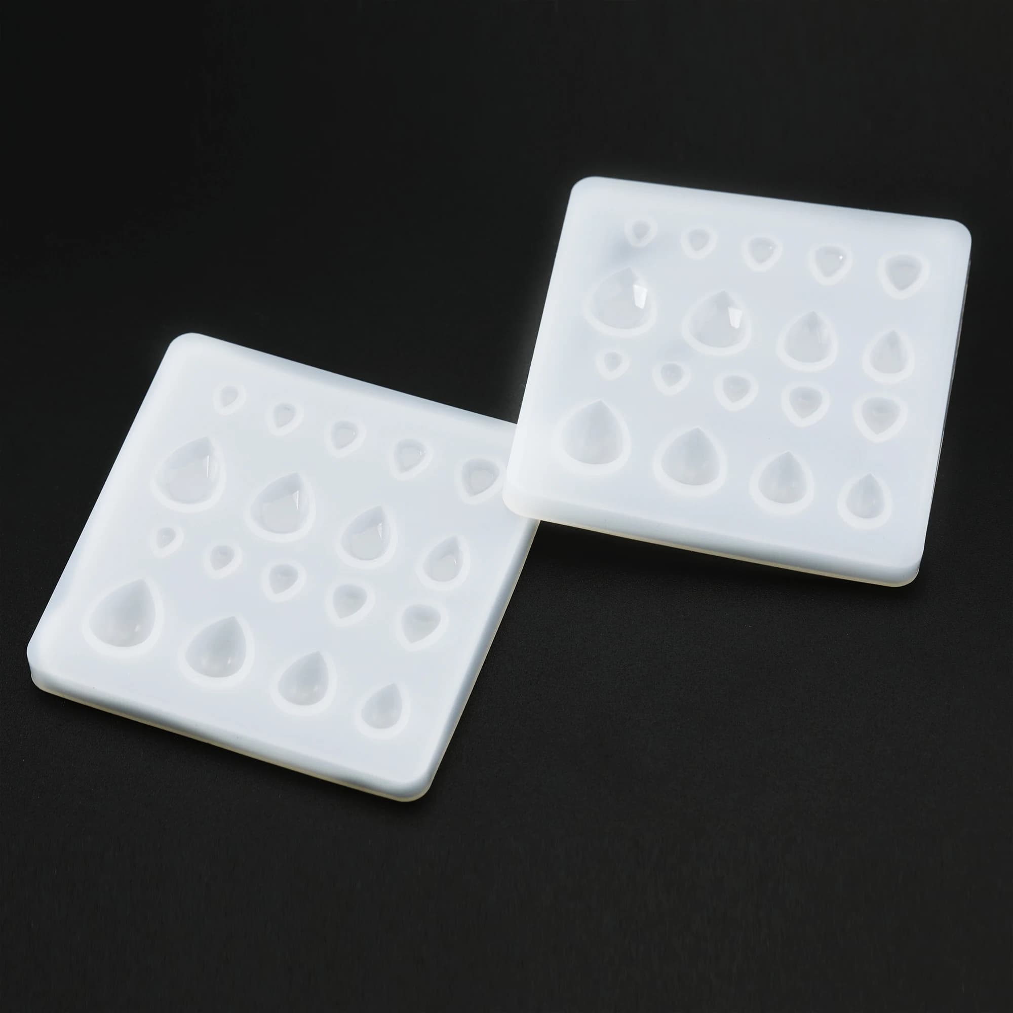 Stampo in Silicone a Goccia a Goccia d'Acqua con Sfaccettature a Forma di Cabochon per Resina Epossidica, per Creazione Gioielli Fai da Te, Ricordo, 1507049