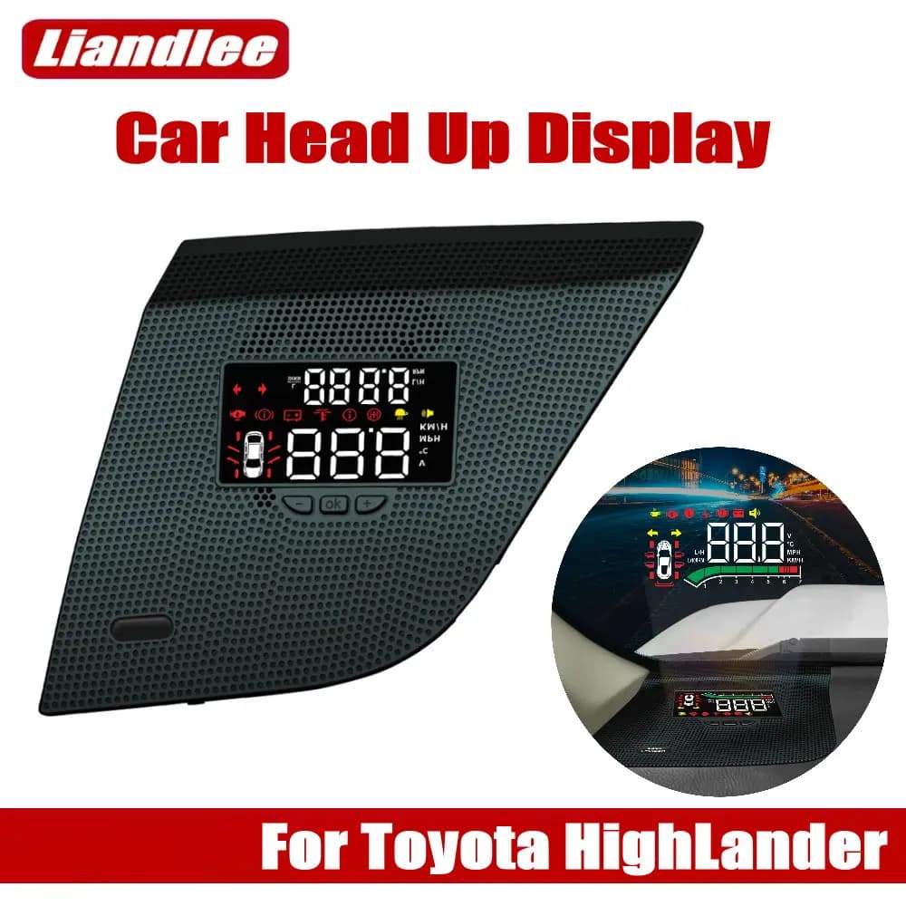 Car HUD Head Up Display per Toyota Highlander 2015-2021 Display Headup per auto Accessori elettronici Proiettore per parabrezza