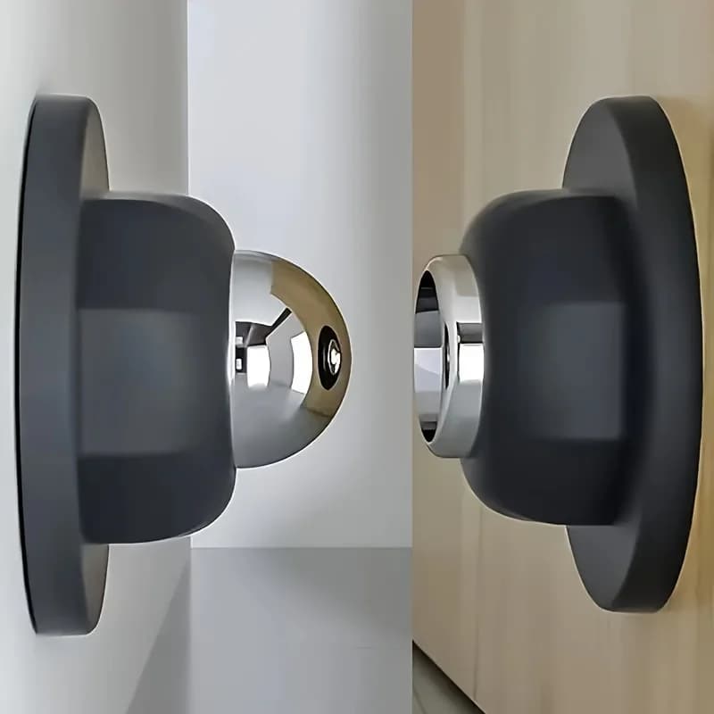 1 high-quality magnetic door stop for firm fastening - easy to install, no drilling required - ideal for wall and floor mounting