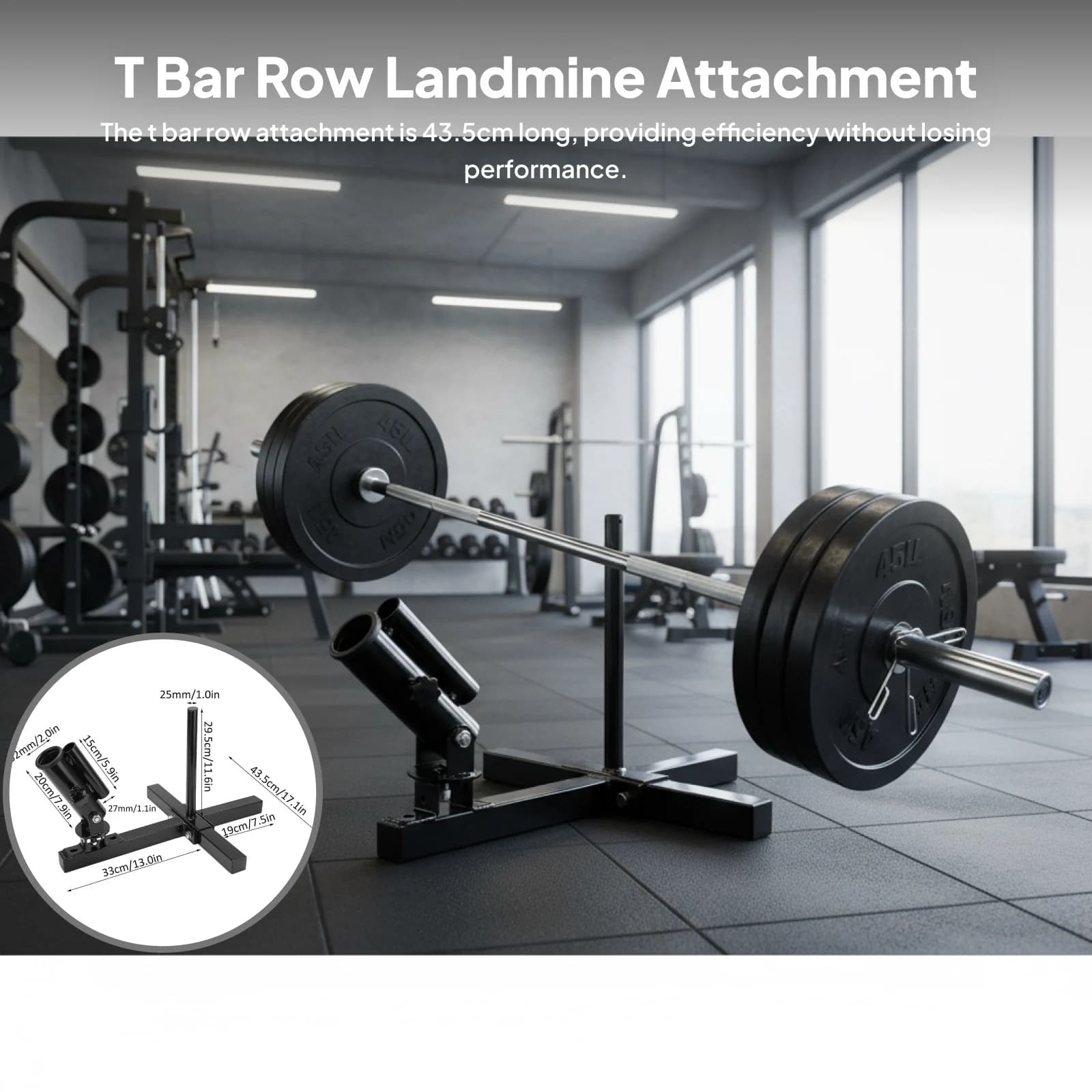 T Row Ground Mines Grip Weight Plate Strength Training Equipment For Home Gym Abdominal Muscle Training
