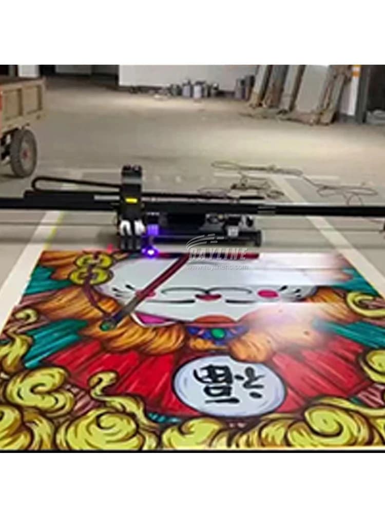 Stampante per graffiti con pavimento a terra per parcheggio scontato per macchina da disegno a colori pubblicitaria 3D
