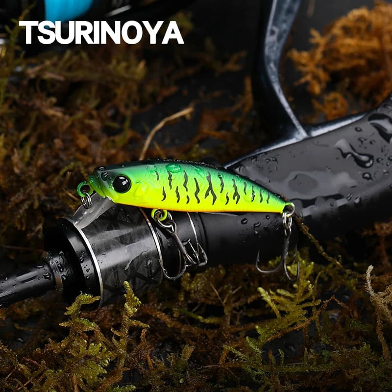 TSURINOUA 46S 46mm 5g Esca Finesse Affondamento Minnow Richiamo di Pesca Jerkbait Intruder Trota Gioco di Luce Esca Dura Rockfish Swimbait
