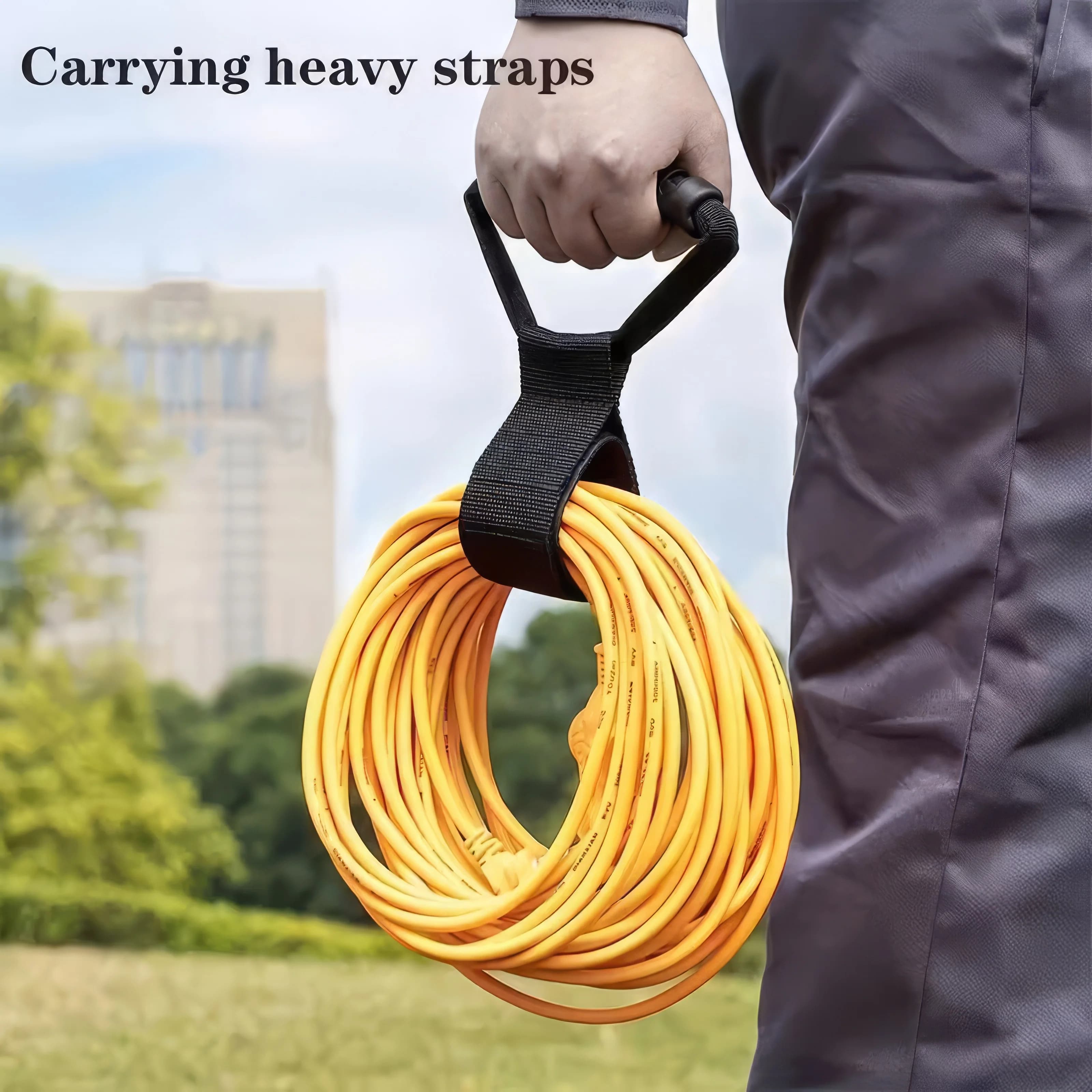 1 heavy load storage belt, space-saving and anti-winding design, portable handle, sturdy fixing, suitable for wires and hoses