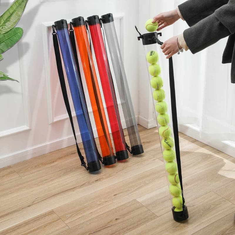 2 pezzi bianco trasparente pickleball pick up tubo palline da tennis Retriever per palline da tennis collezione raccoglitore di palline da tennis superiore