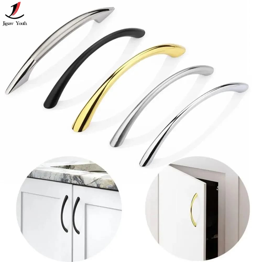 76mm 106mm 159mm Mobili Maniglie in lega di zinco Porta della cucina Maniglia dell'armadio Manopole per cassetti da scrivania Tira Manopola della porta Maniglia dell'armadio