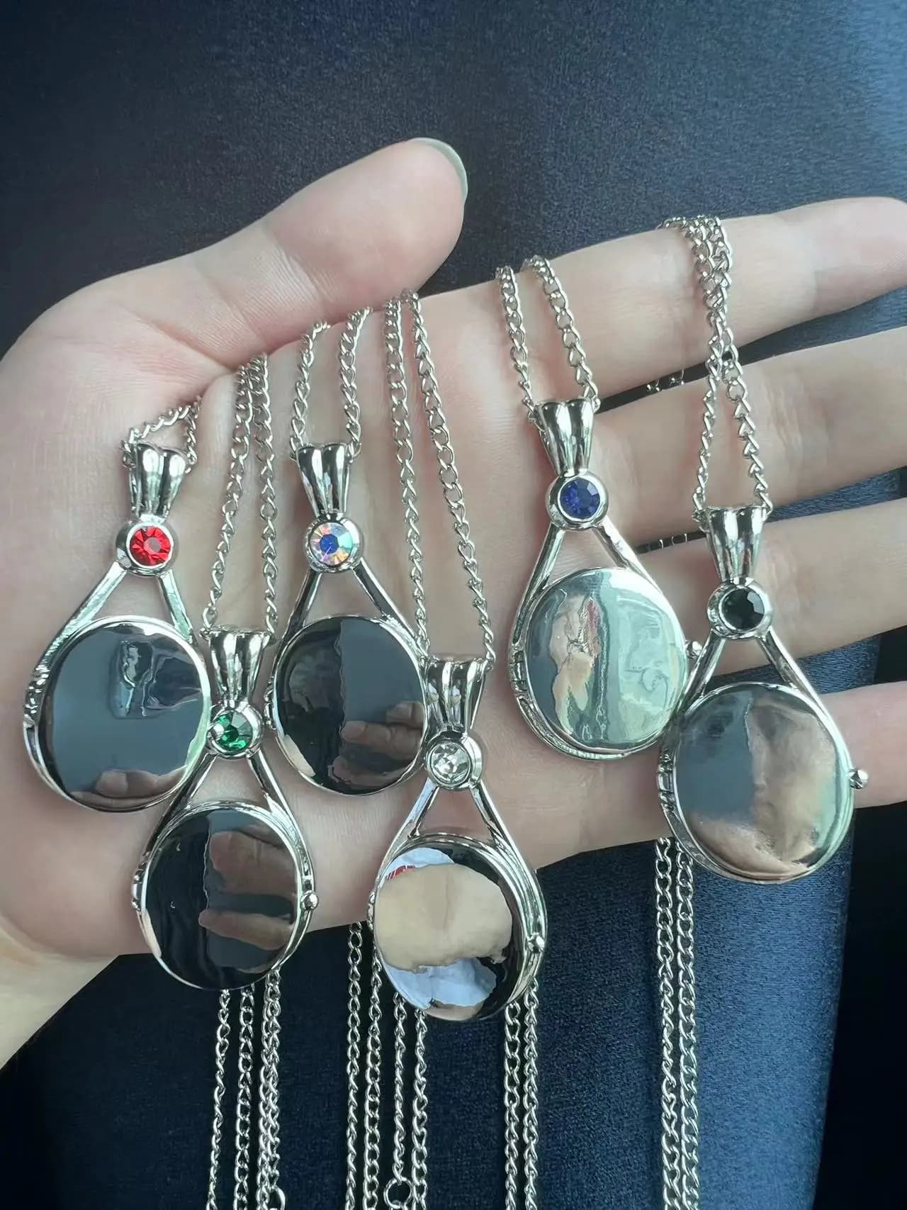 10-Colors H2o Series Necklace Just Add Water Mermaid Shell Locket Necklace Jewelry Inlay Exquisite Colorful Natural Zircon