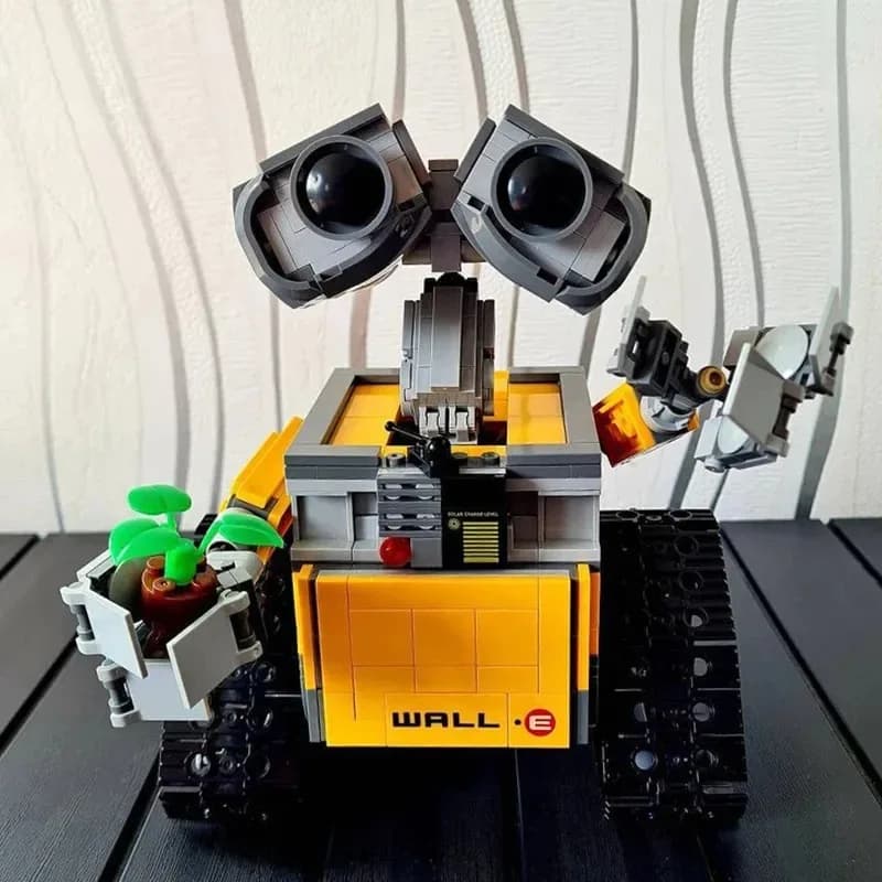 Robot Wall-E 21303 Componibile Compatibile con Puzzle, Giocattolo per Bambini, 687 Pezzi, Modello Decorativo per Casa, Regalo