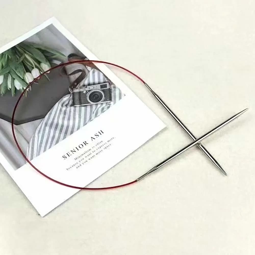 Ferri da maglia quadrati da 100 cm 2.0-5.0mm Strumenti per tessitura in metallo cavo Perni per maglione Ricamo Lana Filato di cotone Accessori fai da te