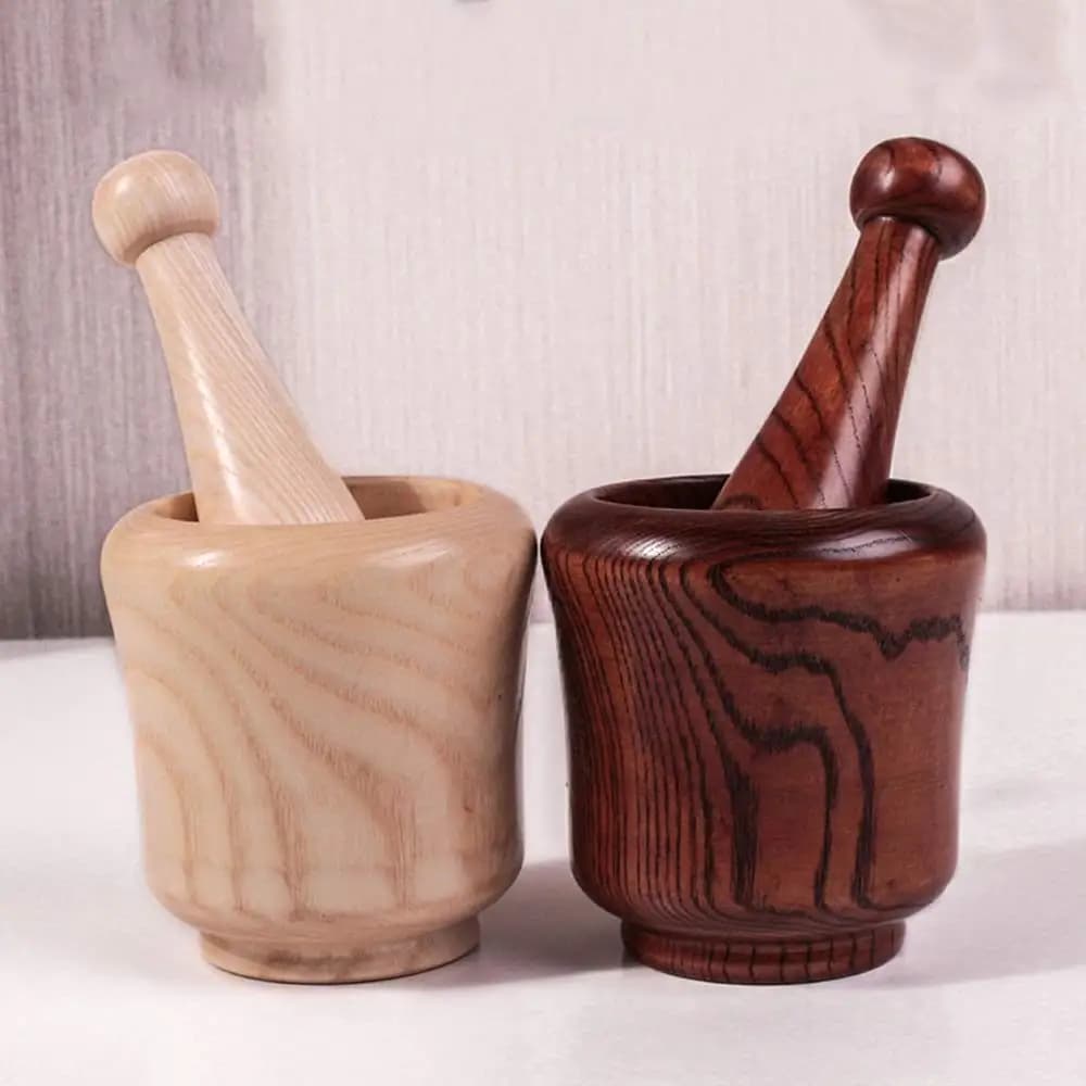 Set mortaio e pestello Pressa Frantoio per zenzero Spezie Macinazione Aglio Tritacarne Erbe Spezie Schiacciatore Smerigliatrice Fresca Tritata Grattugie