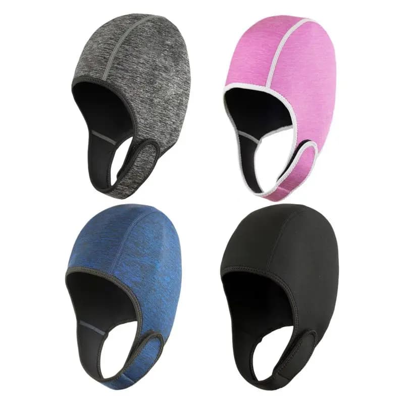 Cappuccio da immersione in neoprene da 2 mm con cinturino sottogola per uomo e donna, adatto per snorkeling, surf e sport subacquei