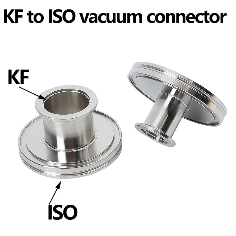 Tubo dritto riduttore vuoto con connettore a vuoto da KF a ISO Tubo dritto da ISO a KF