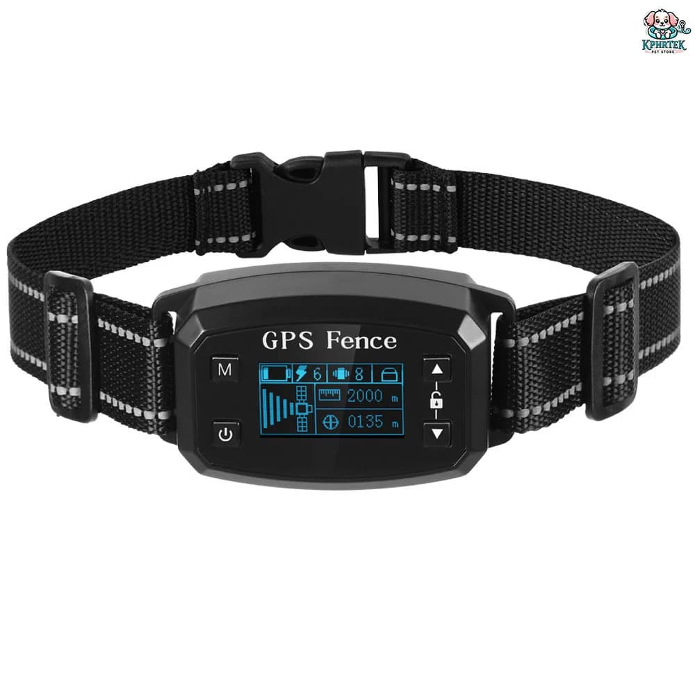 Per 1 cane XW-T19 Sistema di recinzione per cani GPS intelligente Collare di addestramento per animali domestici wireless all'aperto