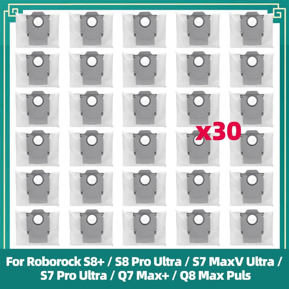 Replacement Dust Bag Fit for Roborock S8+ / S8 Pro Ultra / S7 MaxV Ultra / S7 Pro Ultra / Q7 Max+ / Q8 Max Puls Vacuum