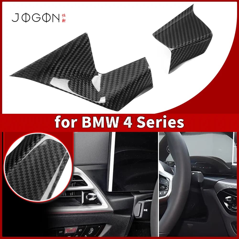 LHD Real Carbon Dash Instrument Screen Lower Trim For BMW G20 G21 330i M340i M3 G80 G42 G21 M2 G87 M3 2025+ Stick-on Interior