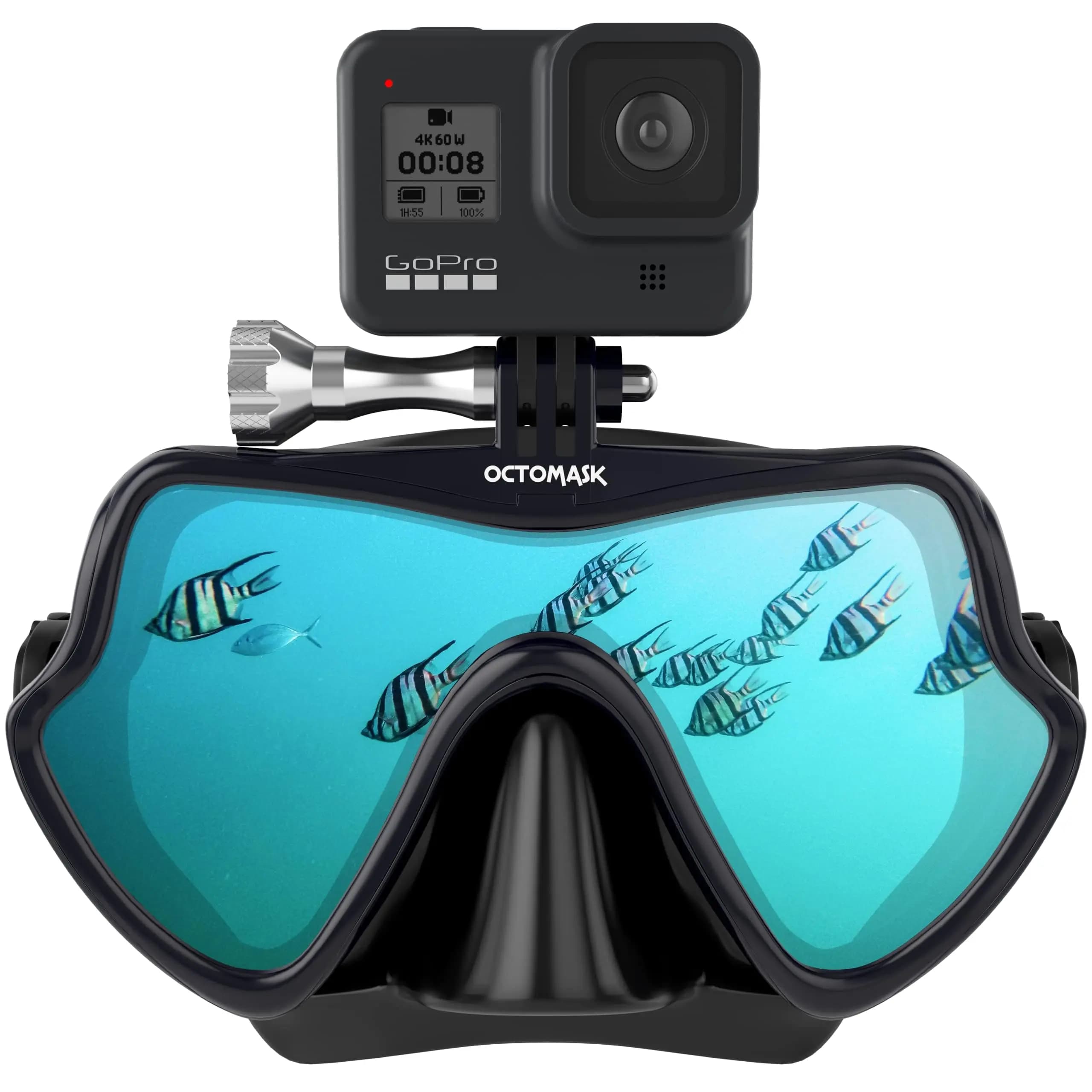 Professional Underwater Masks for All Cameras Gopro Hero Tempered Glass Mask Swimwear Snorkel Free Underwater Equipment