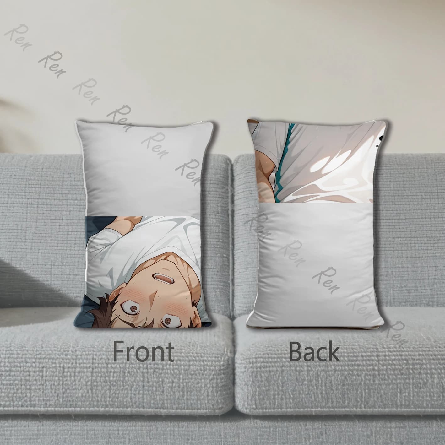 Dakimakura Anime Yaku Morisuke Pillow Cover Sofa Cushion Double-side Print Throw Pillow Case 40X60cm