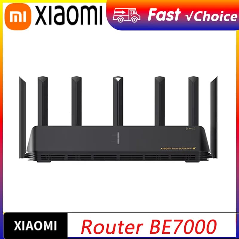 New Xiaomi Router BE7000 Tri-Band WiFi Repeater VPN 1GB Mesh USB 3.0 IPTV 4 X 2.5G Ethernet Ports Modem Signal Amplifier -CN