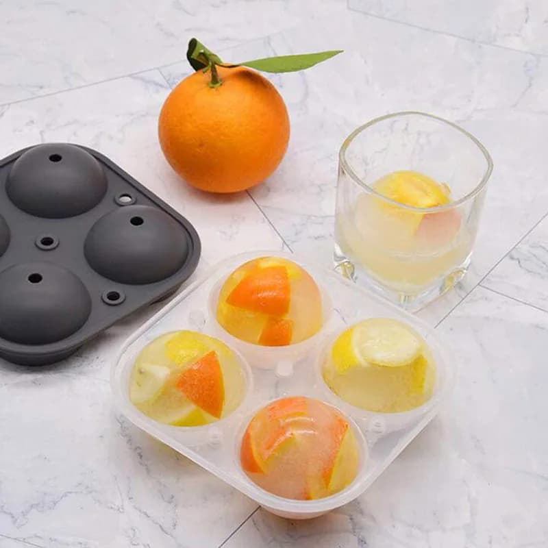 Eco-friendly 6 Ball Ice Maker Juice Crystal Clear Ice Ball Press stampo per vassoio per whisky sferico stampo per ghiacciaia senza bolle