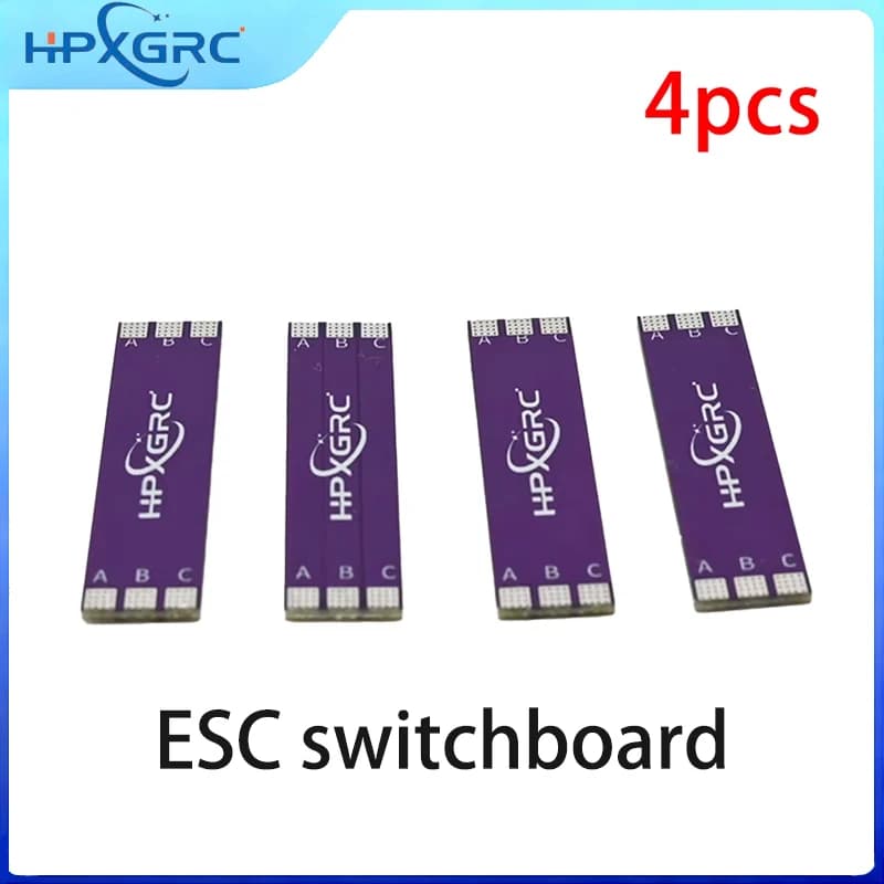 HPXGRC 4PCS Scheda di Distribuzione Alimentazione ESC 40mm3-8S per Droni FPV RC, Collegamento Motori a ESC 4-in-1, Accessorio Drone