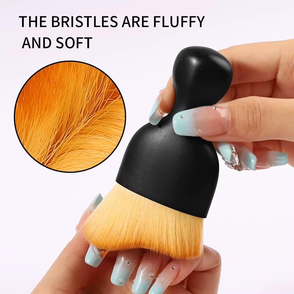 1 Pennello per Nail Art, Spazzola per Rimuovere Polvere, Strumento per Pulizia di Gel UV e Polvere Acrilica, Pennelli per Trucco e Accessori per Manicure
