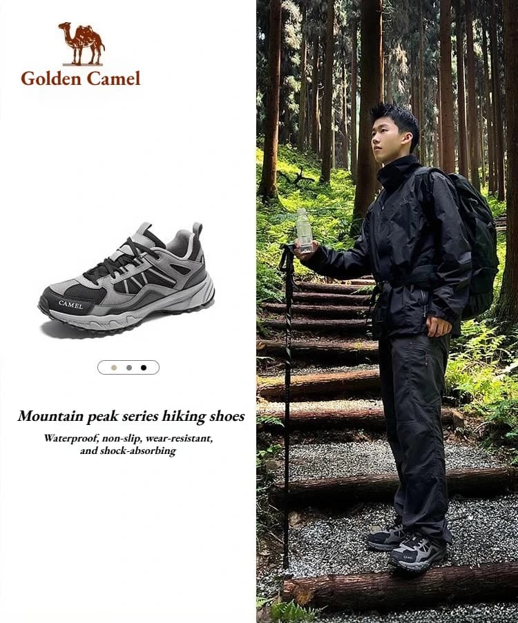 GOLDEN CAMEL Scarpe da trekking Uomo Donna Outdoor Scarpe da ginnastica maschili Sport Arrampicata Camminata Scarpe da trekking per uomo 2023 Estate antiscivolo