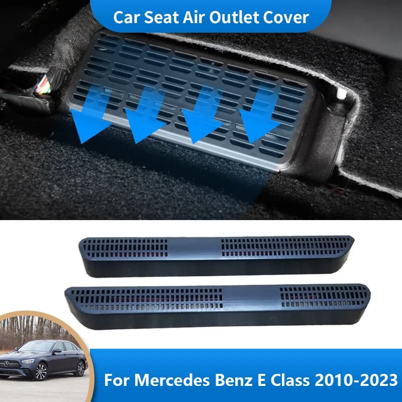 for Mercedes Benz E Class W212 W213 2010~2023 2022 Car Air Vent Antiblocking Dust Cover Under Seat Air Conditioning Outlet Cover