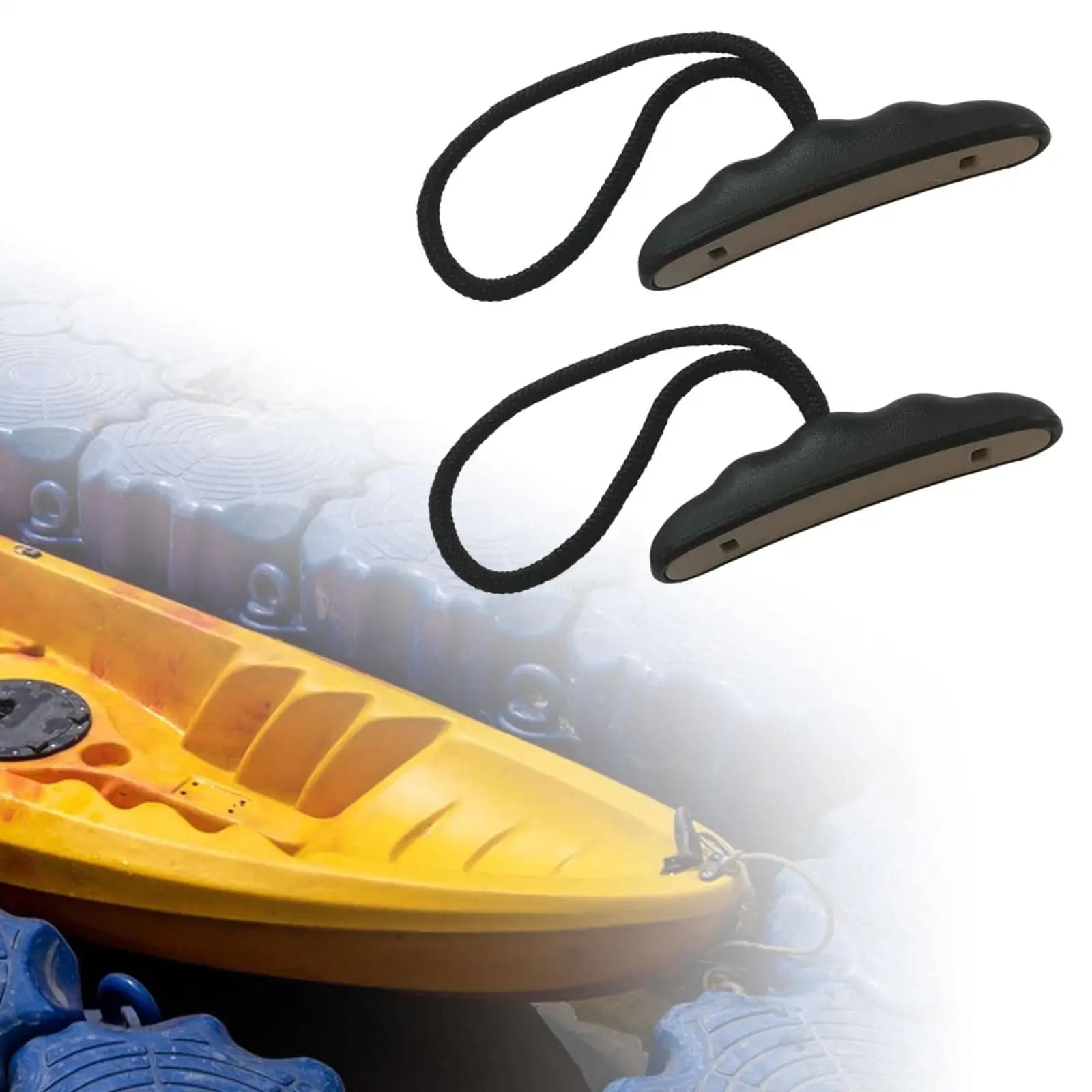 2 pieces kayak accessories handles for kayak rope handles for light and elegant universal boats with remi surf cable