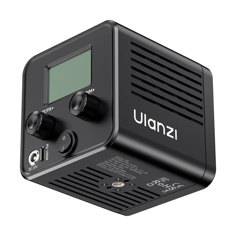 Ulanzi C60 Luce Video Bicolore 60W Lampada COB 3300mAh 2500K-6500K Professionale per Esterni Livestream Studio Viaggio Vlog Luce di Riempimento