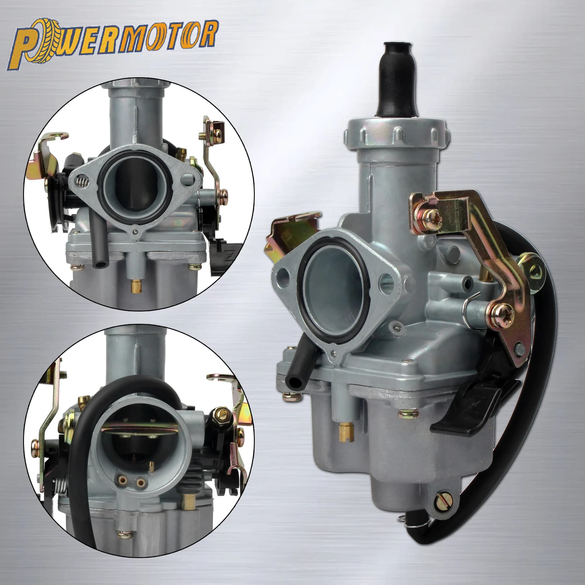PZ27 Moto Carburatore Con Pompa Acceleratore Per Keihin Honda Kawasaki Suzuki 125-300cc ATV Quad Go Kart Dirt Bike