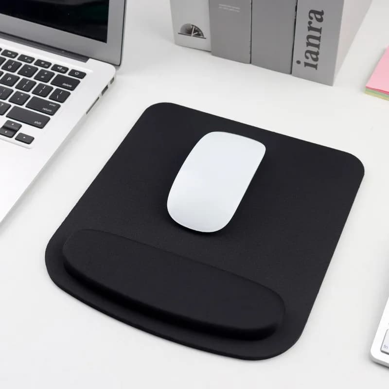 Tappetino per mouse per computer con poggiapolsi Tappetino per mouse antiscivolo ergonomico grande antiscivolo in Eva addensato per accessori da ufficio