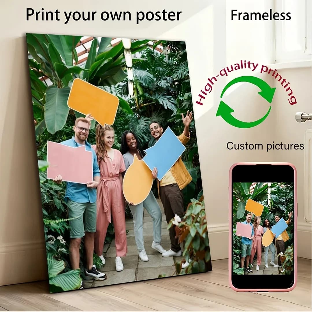 Dipinto su tela 2D, dipinto su tela con foto personalizzata, immagine personalizzata da caricare, adatto per decorazioni murali di soggiorno e camera da letto