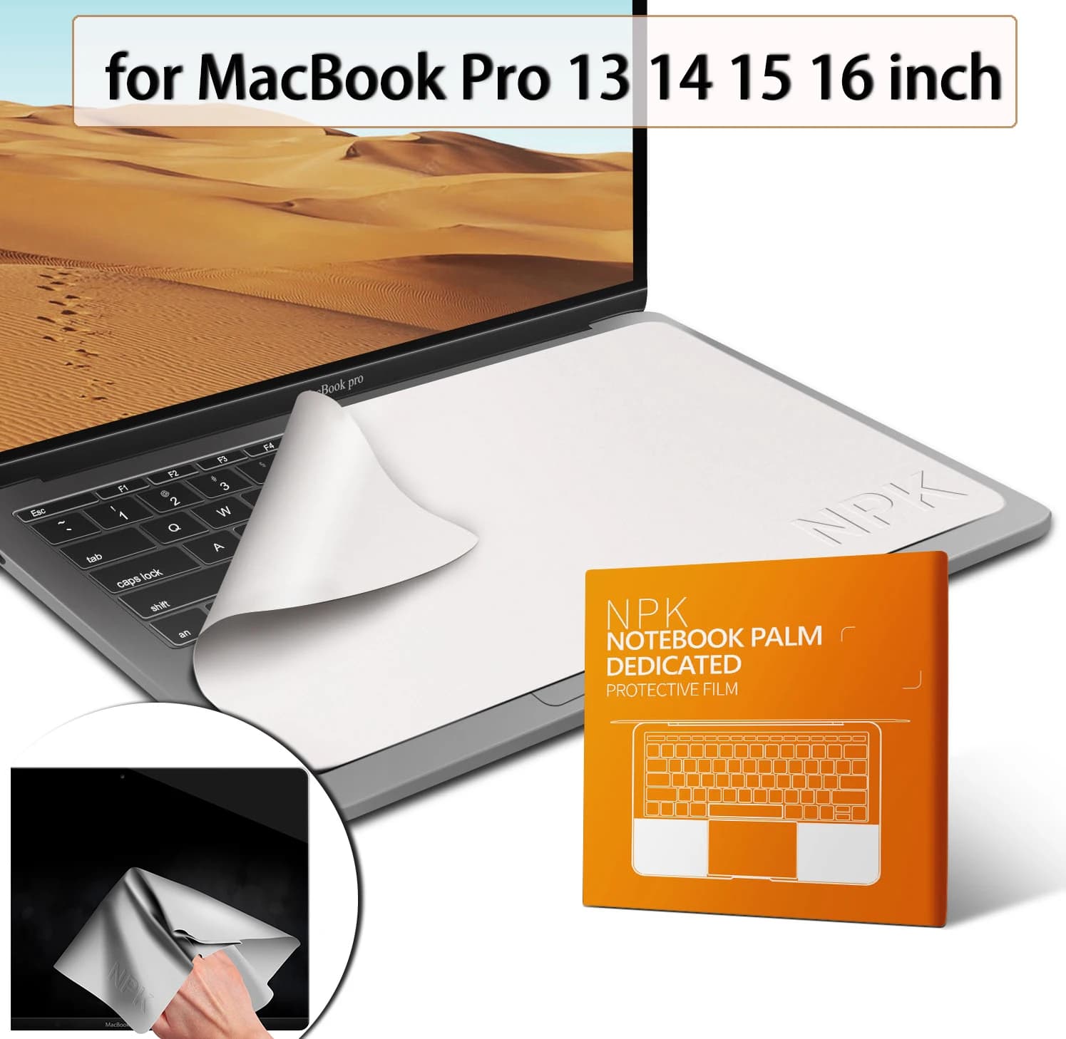 Pellicola protettiva antipolvere per tastiera, pellicola in microfibra, schermo LCD, membrana pulita per notebook MacBook Pro 13 14 15 16 pollici