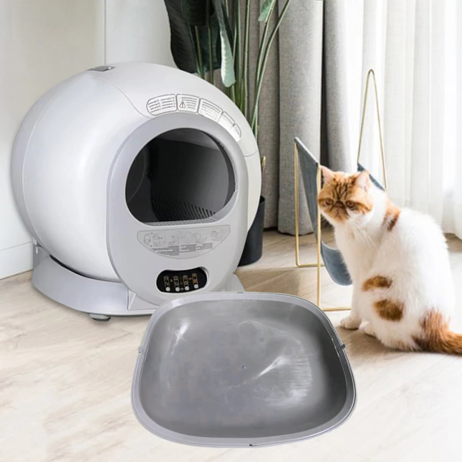 Tappetino portatile per lettiera per gatti Tappetino antiscivolo flessibile pratico per WC per gatti, tappetino di supporto inferiore, prodotti per la pulizia degli animali domestici lavabili